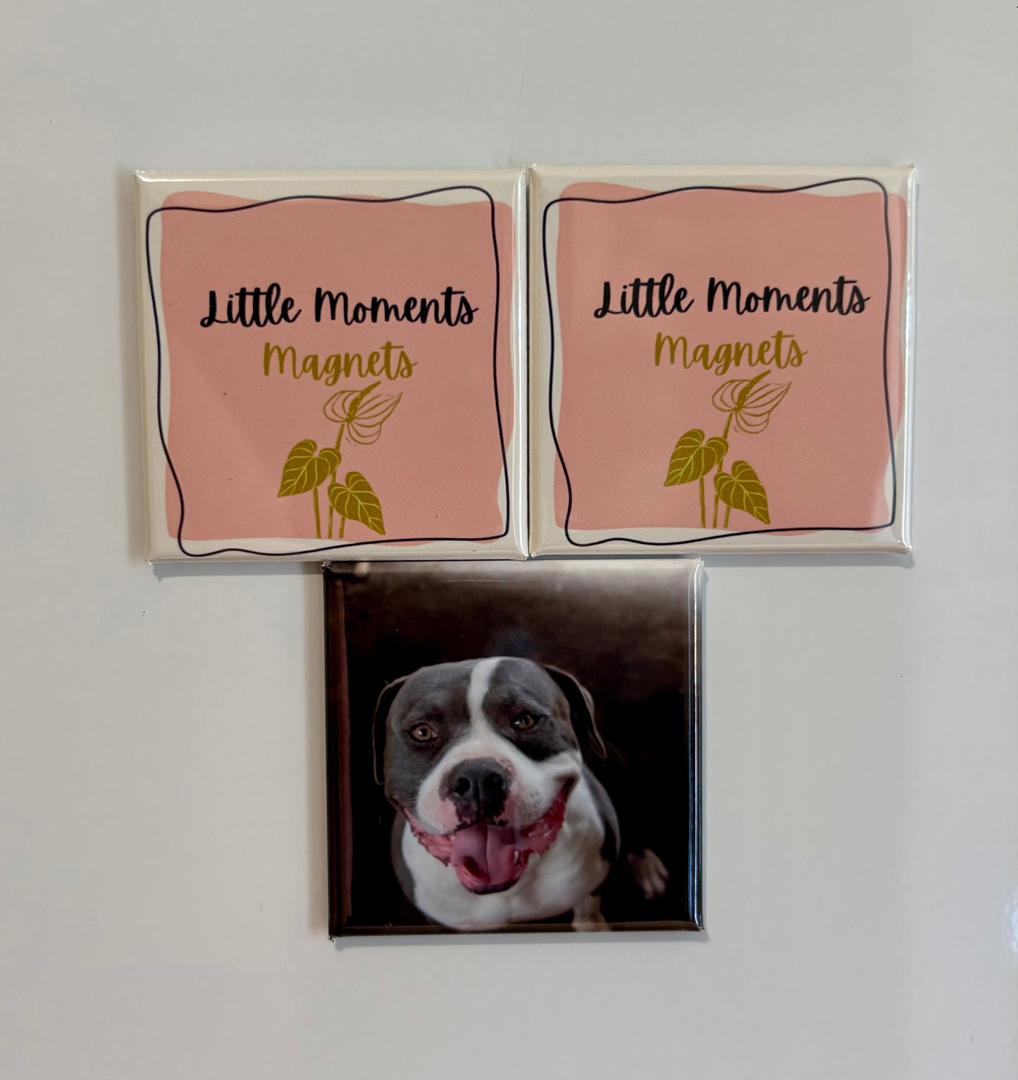 3 Pack Custom Photo Magnet Set 2"x2"